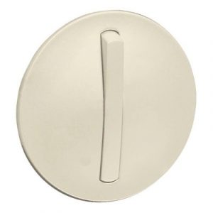 Лицевая панель - выключатель 1-полюсный / переключатель с тонкой клавишей - Cлоновая кость - Программа Celiane — изображение 1