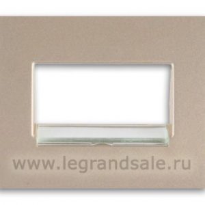 Лицевая панель с держателем этикеток для информационной розетки RJ45 1 или 2 выхода - Титан - Galea Life — изображение 1