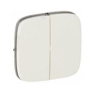 Лицевая панель для двухклавишного выключателя. Жемчуг. Valena ALLURE — изображение 1