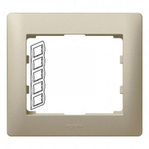 Рамка 5 постов - вертикальный монтаж - Титан - Galea Life — изображение 1