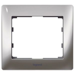 Рамка 1 пост - металлическая - Хром/Chrome - Galea Life — изображение 1