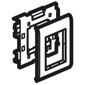 Суппорт Mosaic - 2 модуля - для кабель-каналов Metra 85х50, 100х50 и 130х50 — изображение 1