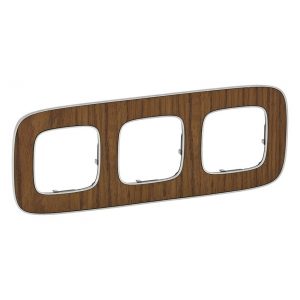 Рамка "Орех". 3-постовая универсальная. Valena ALLURE — изображение 1