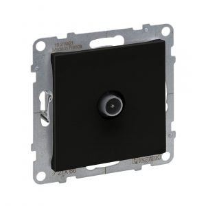 Розетка TV оконечная Suno 10дБ 0-862 МГц Антрацит — изображение 1