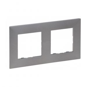 Рамка 2-постовая Niloe Step Сталь — изображение 1
