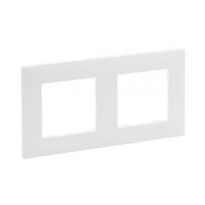 Рамка 2-постовая Niloe Step Белый — изображение 1