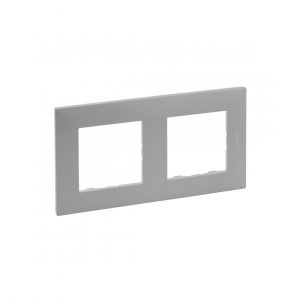 Рамка 2-постовая Niloe Step Алюминий — изображение 1
