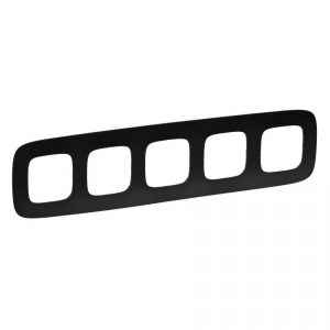 Valena ALLURE.Рамка "Матовый черный".5-постовая универсальная — изображение 1