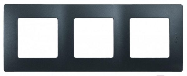 Рамка 3 поста Legrand Etika 672583 (антрацит)
