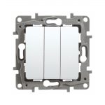 Выключатель трехклавишный Legrand Etika 10 A 250 В 672213 (белый)