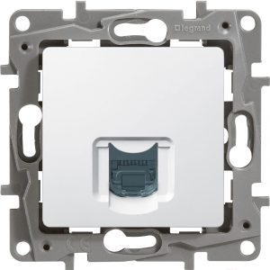 Розетка компьютерная RJ-45 Cat.6 Legrand Etika 672253 (белый)