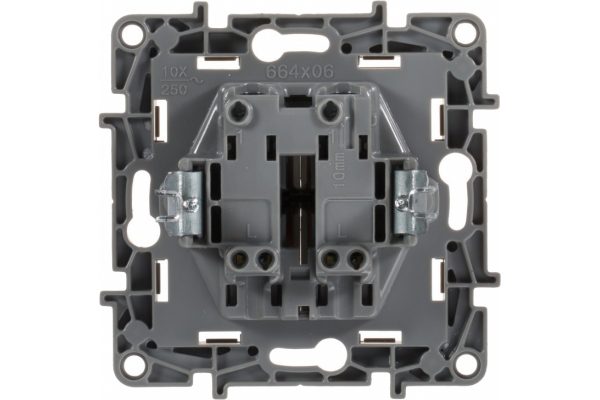 Выключатель двухклавишный Legrand Etika 672302 (слоновая кость)