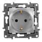 Розетка 2 x 2К+З 16 А 250 В Legrand 672421 Etika алюминий