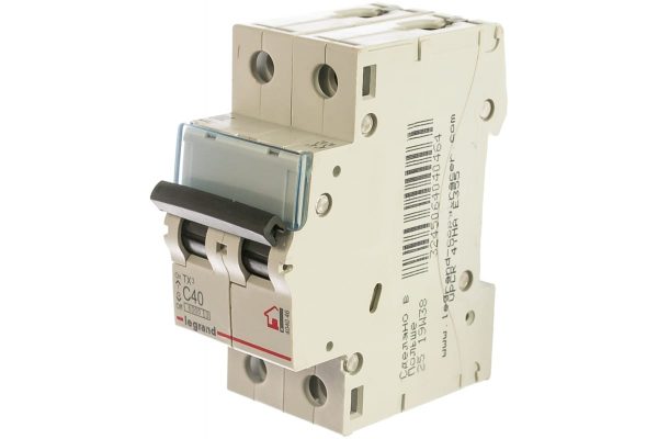 Автоматический выключатель Legrand 404046 2П C40A TX3 6000/6kA