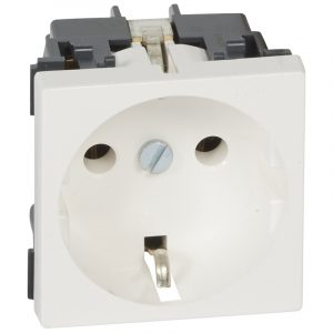 Розетка 2к+З Legrand Mosaic 077210 (белая)