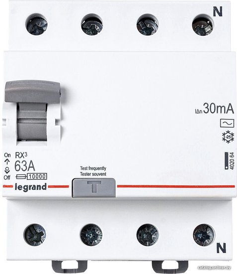 ВДТ Legrand 402064 4П 63А АC RX3 30мA