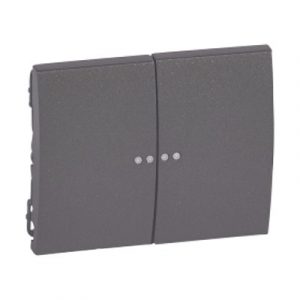 Клавиша двойная с индикацией - Тёмная бронза - Galea Life — изображение 1