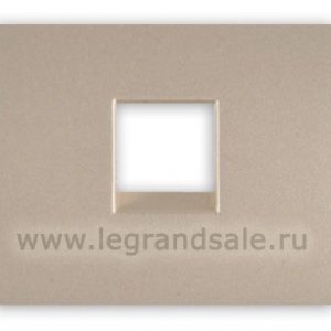 Лицевая панель для телефонной розетки RJ11 и RJ ISDN - Титан - Galea Life — изображение 1