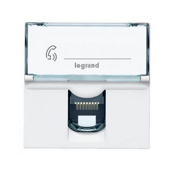 Розетка 1xRJ45 Cat.5 Legrand Mosaic 2 модуля