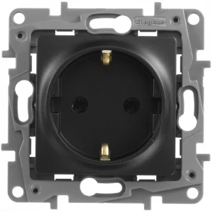 Розетка Legrand Etika 672621 (антрацит)