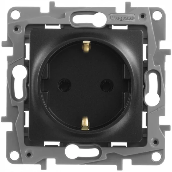 Розетка Legrand Etika 672621 (антрацит)