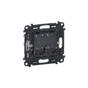 Valena IN'MATIC.Информационная розетка двойная RJ45 Кат.5е UTP — изображение 1