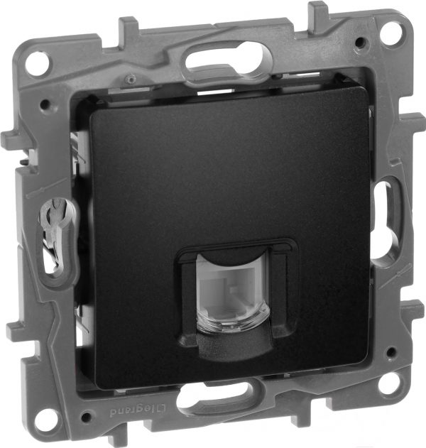 Розетка телефонная Legrand Etika 672640 (антрацит)