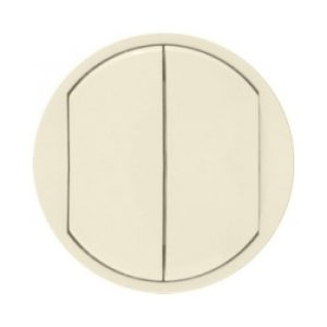 Лицевая панель двойного выключателя, Слоновая кость - Программа Celiane — изображение 1