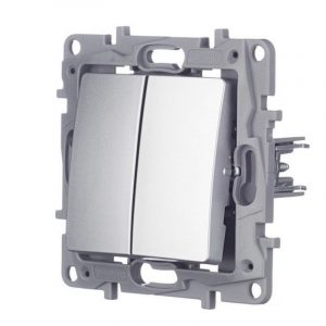 Переключатель двухклавишный Legrand 672412 Etika 10 A 250 В алюминий — изображение 9