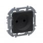 Розетка Legrand Inspiria 2К 16 А 250 В 673713 (антрацит)