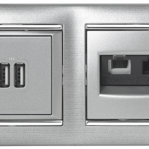 770152 Рамка 2п гор Алюминий Valena — изображение 3