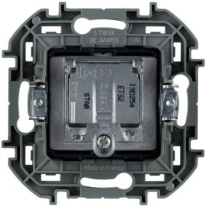Розетка TV/SAT "звезда" Legrand Inspiria 673883 антрацит