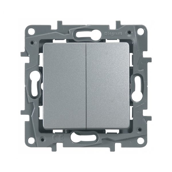 30944ce4-a1a8-4602-a411-b98799dbcc89-1 Переключатель двухклавишный Legrand 672412 Etika 10 A 250 В алюминий