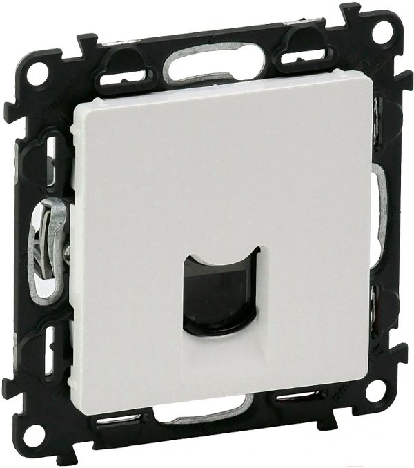 309d74b7-633d-4fb2-aee6-072473f61cf2-1 Valena LIFE.Информационная розетка одиночная RJ45 Кат.5е UTP.С лицевой панелью.Алюминий