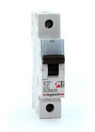 Автоматический выключатель Legrand 404034 1П C63A TX3 6000/6kA