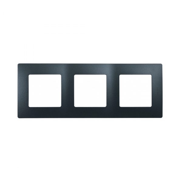 Рамка 3 поста Legrand Etika 672583 (антрацит)