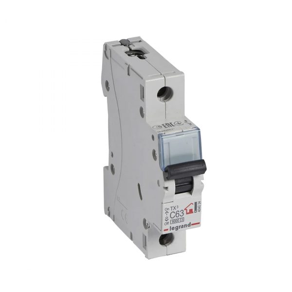 Автоматический выключатель Legrand 404034 1П C63A TX3 6000/6kA