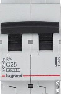 Автоматический выключатель Legrand 419699 2П C 25A RX3 4,5kA — изображение 2