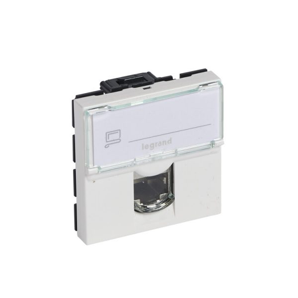 Розетка 2xRJ45 Cat.6 Legrand Mosaic