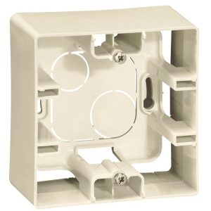 Коробка для накладного монтажа высотой 41 мм, Слоновая кость. Cariva — изображение 1