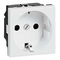 Розетка 2к+З Legrand Mosaic 077210 (белая)