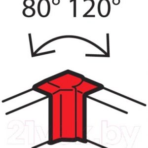 638031 Внутренний угол 100x50мм METRA (изм) — изображение 5