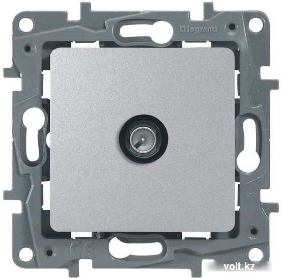 Розетка Legrand Etika 672465 (алюминий)