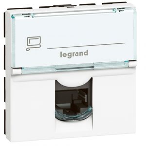 076555 MOSAIC RJ45 FTP кат5е 2мод бел — изображение 1