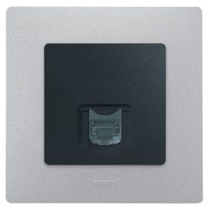 Розетка телефонная Legrand Etika 672640 (антрацит)