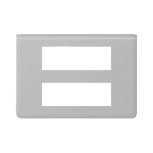 Рамка пластиковая Mosaic 2х6 модулей Алюминий — изображение 1