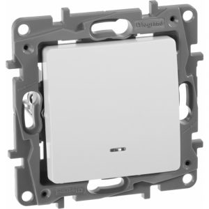 Выключатель с подсветкой Legrand Etika 10 A 250 В 672203 (белый) — изображение 5