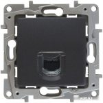 Розетка компьютерная RJ-45 5e UTP Legrand Etika 672641 (антрацит)