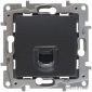Розетка компьютерная RJ-45 5e UTP Legrand Etika 672641 (антрацит)