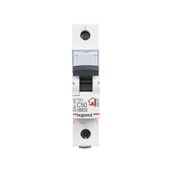 Автоматический выключатель Legrand 404033 1П C50A TX3 6000/6kA